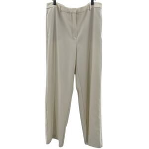 Joie Wide Leg High Waisted Cream Dress Pants Trousers Elegant Nautical Size 14